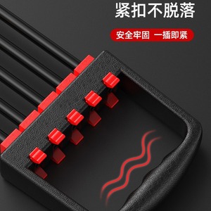 Banda de Resistencia en Forma de Ocho para Hombre, Cinco Tubos Ajustables, Resistente, para Entrenamiento de Fuerza de Pecho y Brazos, Material TPR - Product Image 3