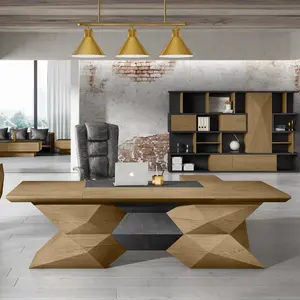 Executive Table Design Luxury Modern Office Furniture Design Manager Office Desk Wooden Ceo Executive Table