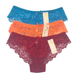 Лидер продаж, 100% кружевные женские сексуальные трусики с низкой подъемом, полупрозрачное нижнее белье с бантом, оптовая цена, для взрослых - Product Image 6