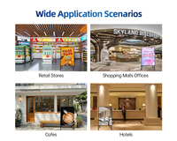 Écran d'affichage LED portable d'intérieur sur pied pour affiches, solution publicitaire mobile pour les entreprises de vente au détail et les expositions