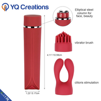 Factory Clitoris Stimulation 3 Perlen Lippenstift Zauberstab Massage gerät wiederauf ladbare Mini Vibrator Nippel Vibratoren