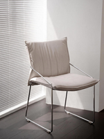 Chaise rembourrée en velours de style nordique pour petit appartement, salle à manger, bureau à domicile, design moderne et minimaliste, salon, chambre, bureau, tendance