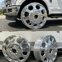 Jantes DRW forgées Viaol à haute capacité de charge, polies, compatibles avec F-350, F450, F550, Ram2500, Silverado 2500HD
