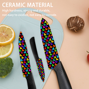 Nuevo Juego de Cuchillos de Chef de Cerámica con Mangos de Plástico, 4 Piezas, Resistentes, para Procesamiento de Carne, Carnicería, Entrega Rápida, Envío Gratuito - Product Image 6