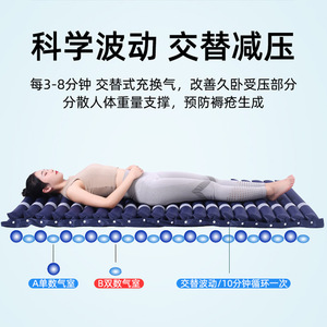 ที่นอนลมป้องกันแผลกดทับพร้อมช่องสำหรับโถสุขภัณฑ์ รุ่นเสียบปลั๊ก 220V แบบมาตรฐานและแบบทรงกลม สำหรับการดูแลผู้สูงอายุ - Product Image 5