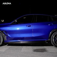 Aulena Design Dry Carbon Side Faldones Kits de carrocería Parachoques delantero Alerón trasero Difusor Alas Entrada de salida de aire para BMW X6