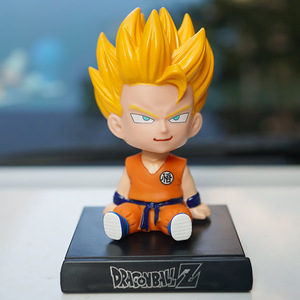 67 diseños al por mayor Dragoned <span class=keywords><strong>Ball</strong></span> Goku sacudiendo la cabeza Anime coche ornamento decoración Anime figura - Product Image 1
