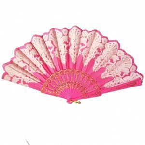 Ventilador Plegable de Bambú Ecológico de Estilo Pintado con Temática de Amor para Bodas y Decoración del Hogar, Tema Musical para Promociones - ¡Gran Venta! - Product Image 2