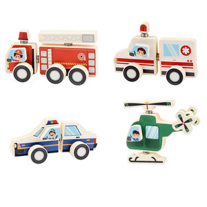 Rompecabezas de bloques de construcción con temática de dinosaurios de madera para niños, juguete educativo - Product Image 6