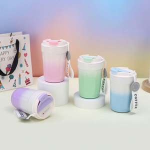 Nouvelle tasse à café intérieure en céramique à changement de couleur 316 tasse à vide en acier inoxydable tasse cadeau de bureau d'affaires - Product Image 2