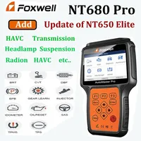 Foxwell NT680 Plus Outils de diagnostic de scanner automobile pour tous les systèmes avec réinitialisation de l'ampoule de l'huile/du service + fonctions EPB Scanner automobile Obd2