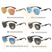 Lunettes de soleil de marque avec monture en métal et verres PC, lunettes de soleil de luxe, lunettes de soleil de créateur, lunettes de soleil polarisées de haute qualité pour hommes et femmes