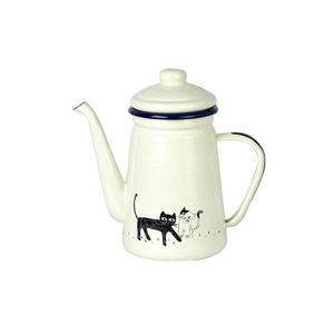 Bouilloire à café <span class=keywords><strong>Kalita</strong></span> en émail, pot à thé au lait, pot à huile, pot à vinaigre, bouilloire à thé rafraîchissante, accessoires de cuisine, 0,6 L, 1,2 L, en vente - Product Image 3