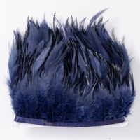 10-15 cm (4/6 pouces) 30 couleurs teintes Hackle plumes de coq frange de garniture de plumes de poulet pour la fabrication de robes/costumes