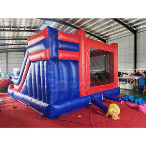 <span class=keywords><strong>Château</strong></span> gonflable commercial <span class=keywords><strong>rouge</strong></span> Mario avec toboggan à vendre - Product Image 6