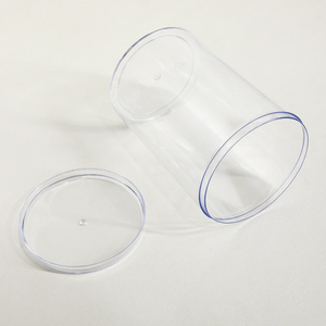 Faveurs de <span class=keywords><strong>mariage</strong></span> rondes de qualité alimentaire Lebles Boîte de rangement des aliments Conteneur Biscust Bouteilles pour animaux de compagnie avec couvercle - Product Image 4