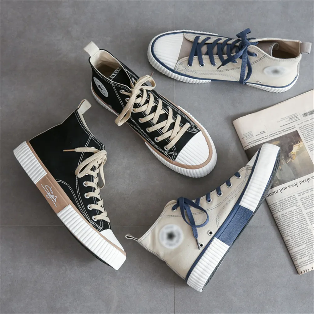 Cheap Shoes Sport High Top Canvas Trendy Shoes Fashion Casual Women's New Fashion Sneakers Woman's Plimsolls