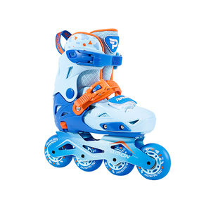 Patins à roulettes à double boucle de conception nouvelle avec roues en PU à roulements ABEC-7, légers, taille réglable pour enfants et adultes - Product Image 2