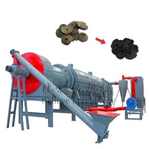 Continous Wood Chips Coconut Shell Carbonization Furnace Carbon Oven Kiln Furnace Stov Shisha Charcoal Production Line
