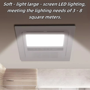 220 Chất lượng cao cạnh tranh 220V Ánh sáng trắng quạt trần phòng tắm cài đặt nhiệt tường nóng - Product Image 3