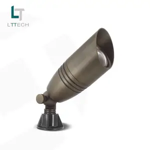 LT2105 Spring Type low-voltage MR16 brass accent light for outdoor landscape lighting use