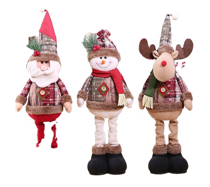 Креативные оконные украшения для Санта-Клауса и снеговика