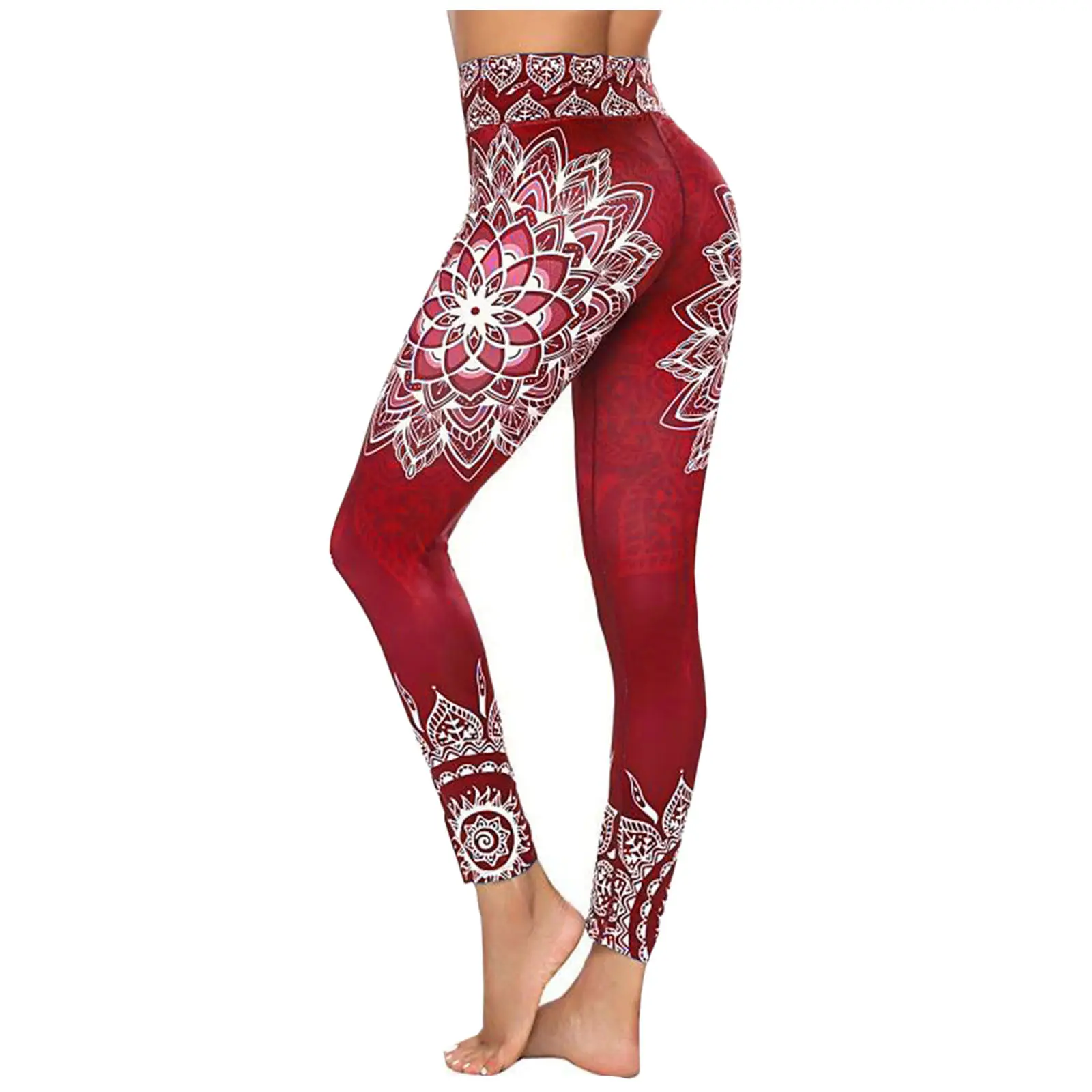 2022 femmes de Haute Taille Élastique Fitness Courir Imprimé Yoga Leggings