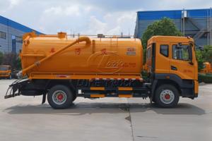 Camión de Succión al Vacío Dongfeng D9 4x2 con Tanque de Aguas Residuales de 13500L, Bomba de Vacío Nacional o Importada Opcional, Personalizado de Fábrica para Exportación - Product Image 3