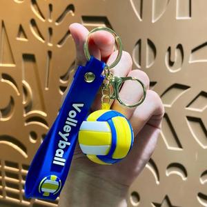 Creative Cartoon Ball Series 3D Rubber Basketball Keychain Pendant Multifunction Backpack Hanger Car Gift Toy - Product Image 6