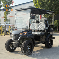 Voiturette de golf électrique 4 places de haute qualité, équipée d'une batterie lithium 72V tout-terrain, idéale pour les communautés de villas.