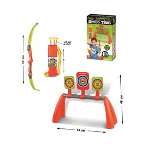Juego de Arco y Flecha de Plástico para Niños, Juguete de Tiro con Arco con Flechas de Ventosa y Objetivo para Juegos al Aire Libre - Product Image 6