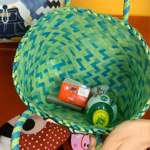 Bolsos De Mujer, <span class=keywords><strong>bolso</strong></span> Vintage hecho a mano, tejido De bambú, verano, <span class=keywords><strong>bolso</strong></span> De playa para mujer, <span class=keywords><strong>bolso</strong></span> De hombro De dibujos animados - Product Image 6