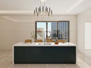 Muebles de Cocina Modernos, Nuevos, Pequeños, para Interiores, Diseño Económico, Muebles Modulares de Madera Lacada con Encimera - Product Image 4