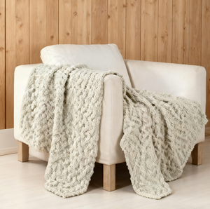 Très chaud tricot croisé main brossé 100% acrylique OEKO-TEX certifié anti-boulochage moderne toute saison lavable en machine - Product Image 5