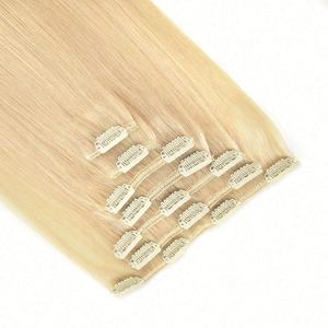 ISWEET Double Weft Real Human <b>Hair</b> <b>Extensions</b> Straight Clip-In <b>Hair</b> for Women Grade Remy <b>Hair</b> - Product Image 3
