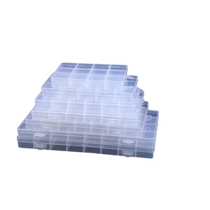 กล่องเก็บของพลาสติกใส 20x14 ซม. 24 ช่องสำหรับจัดระเบียบลูกปัดเครื่องประดับ - Product Image 4