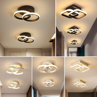 Plafonnier moderne pour couloir, entrée, chambre à coucher, décoration nordique, lampes de plafond LED, terrasse, plafonnier LED en aluminium