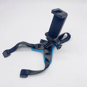 For GoPro 10 Mobile Live Streaming Action Camera with Selfie Stand Motorcycle Helmet Chin Bracket Strap <b>Mounts</b> - Product Image 4