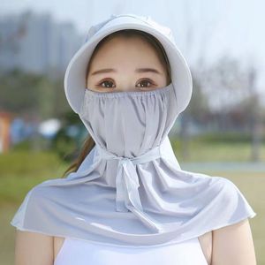 Sombrero de Ciclismo con Protección Facial, Transpirable, Protección UV, Sombrero para el Sol para Mujer, Uso en Exteriores de Verano - Product Image 1