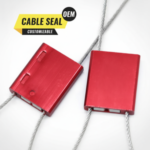 AH-CS002 Scellé de sécurité et <span class=keywords><strong>antivol</strong></span> jetable pour conteneurs, en alliage d'aluminium, avec câble de 1,5 mm - Product Image 1