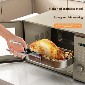 Stainless Steel Bowl Plate <b>Clip</b> Anti-Scalding Anti-Slip Kitchen <b>Tool</b> for Steamed Vegetables - Product Image 3