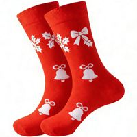Chaussettes en coton pour hommes, nouveauté de Noël, chaussettes décontractées imprimées avec un arbre de Noël et des rennes pour les fêtes