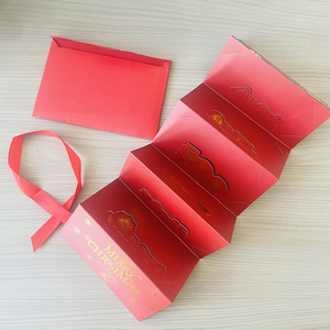 Santa Claus Mô hình có thể gập lại các tông thiệp chúc mừng tem vàng dập nóng sáng tạo tiền giữ Tính năng kỳ nghỉ norico - Product Image 3