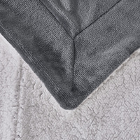 Couette d'hiver chaude en flanelle polaire tricotée anti-acariens, double épaisseur, pour enfants, usage domestique, en polaire corail unie, pour le commerce international