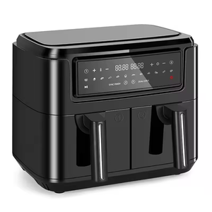Aifa 7 8 9 10 ลิตรหม้อหุงข้าวไฟฟ้าไฟฟ้าทอดลึก 9l เครื่องปิ้งขนมปังเตาอบ <span class=keywords><strong>2</strong></span> ตะกร้า dual air fryer ดิจิตอล - Product Image 5