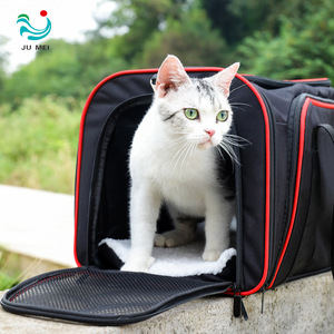 Transporteur voyage des animaux chiens chats sac en gros usine directe pet <span class=keywords><strong>cage</strong></span> compagnie aérienne approuvé doux face portable sac pour animaux de compagnie - Product Image 2