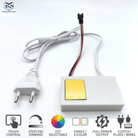 Interruptor Táctil Inteligente para Espejo LED, 12V DC, Alta Sensibilidad, Interruptor con Sensor de un Color y Tres Colores Cambiantes para Espejos de Baño y Hoteles