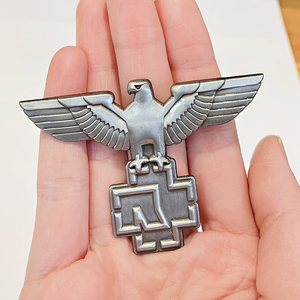 Popüler hatıra alman Rammstein kartal broş 3D Retro antik gümüş nikel kaplama müzik f6 - Product Image 4