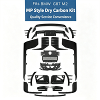 Kit de Carrocería de Fibra de Carbono Estilo MP para BMW M2 G87, Parachoques Delantero, Difusor Trasero, Faldones Laterales, Alerón, Accesorios para Automóviles, Piezas de Auto