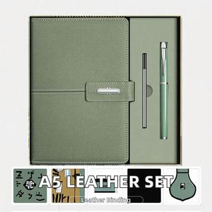 Set de Papelería Multifuncional A5 Promocional con Cuaderno de Tapa de Cuero, Bolígrafo, para Regalos de Ferias Comerciales o Regalos Empresariales - Product Image 2